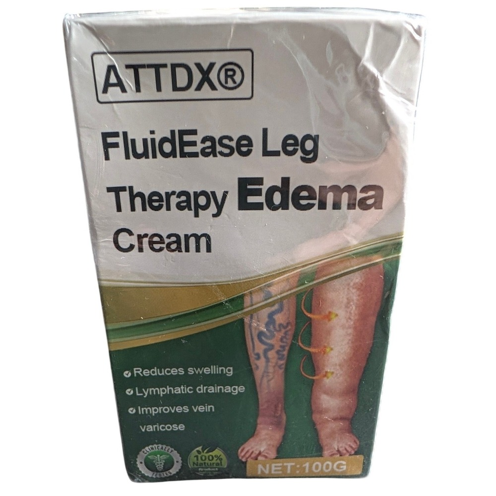 FluidEase Leg Therapy Edema Cream 100g 3.53oz Vegan Non-GMO NIB Vegan Skincare